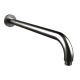 Product Cut out image of the Crosswater Union Brushed Black Chrome Wall Mounted Shower Arm